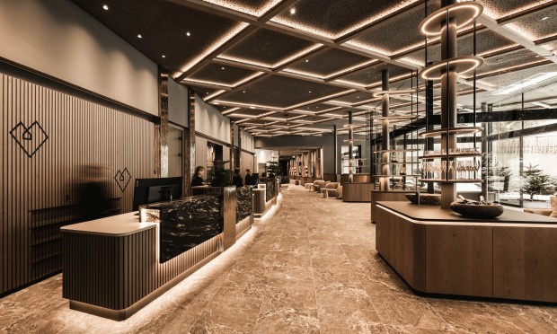 Detailbild von der neuen Reszeption