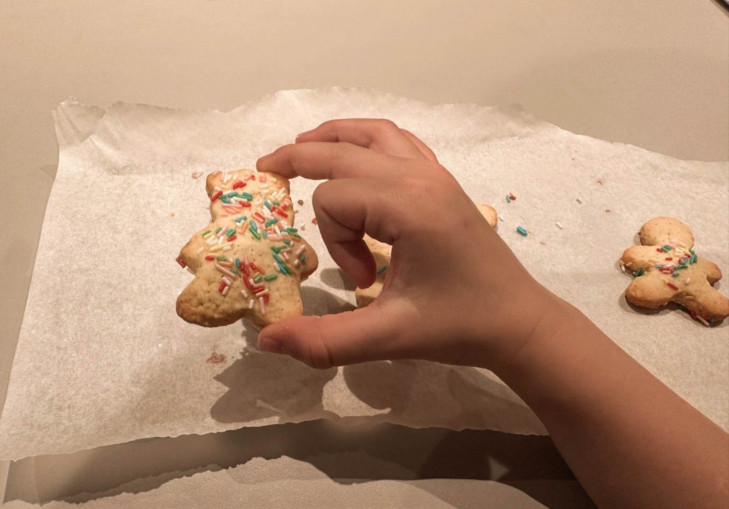 Kekse auf Backpapier