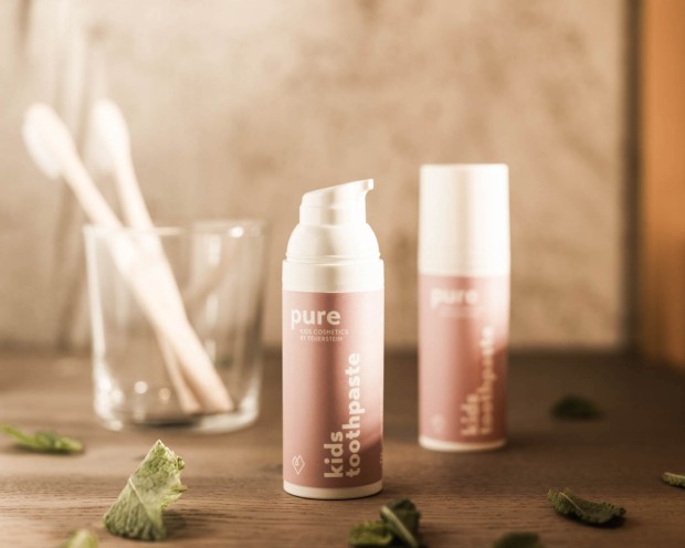 Kinder Zahnpasta, Minzblätter - kids tooth paste by pure kids cosmetics by Feuerstein