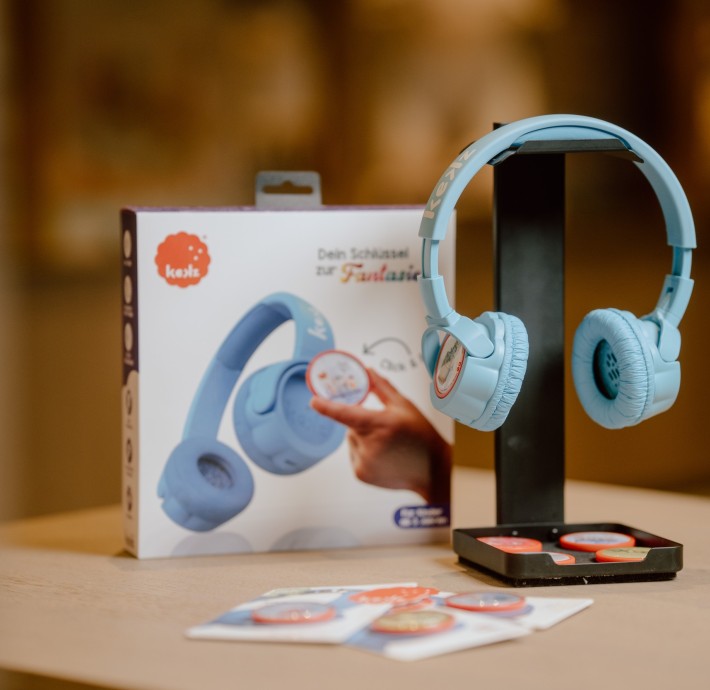 Im Feurstein Concept Store sind die Kopfhörer von KEKZ zu finden, ohne Display für Kinder