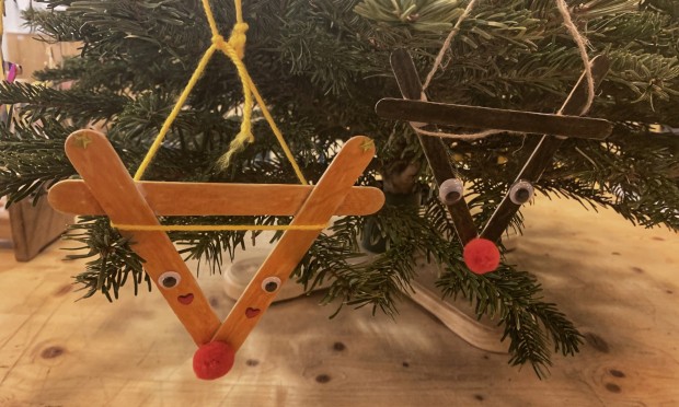 Selbstgebastelter Weihnachtsbaumschmuck