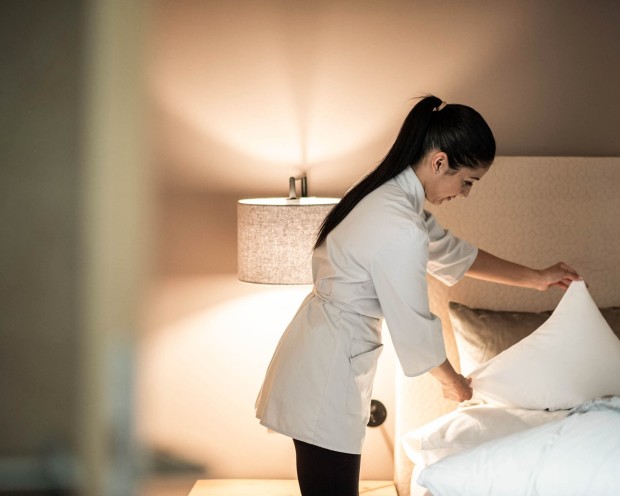 Houskeeping präpariert Zimmer