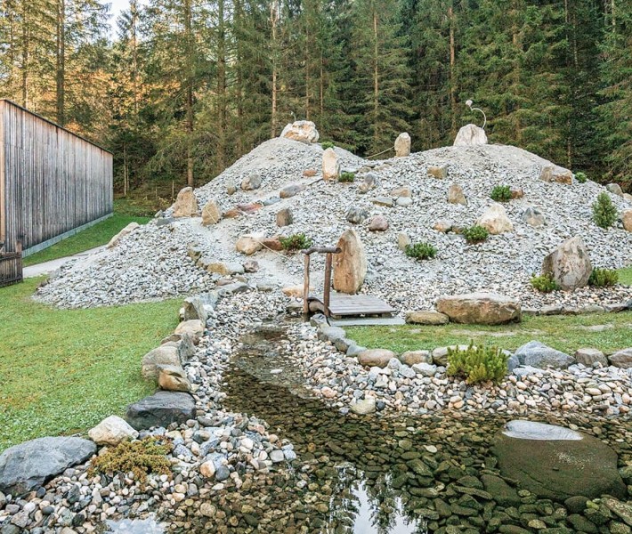 Kleiner Hügel bestehend aus Kies