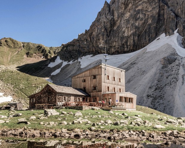 Berghütte in der Nähe vom Familienhotel Feuerstein, dem idealen Ort für Urlaub in den Bergen mit Kindern