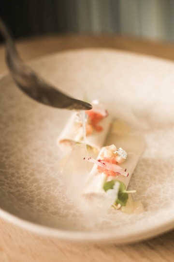 vegetarischen Gourmet Gericht von Andrea Moccia im Artifex